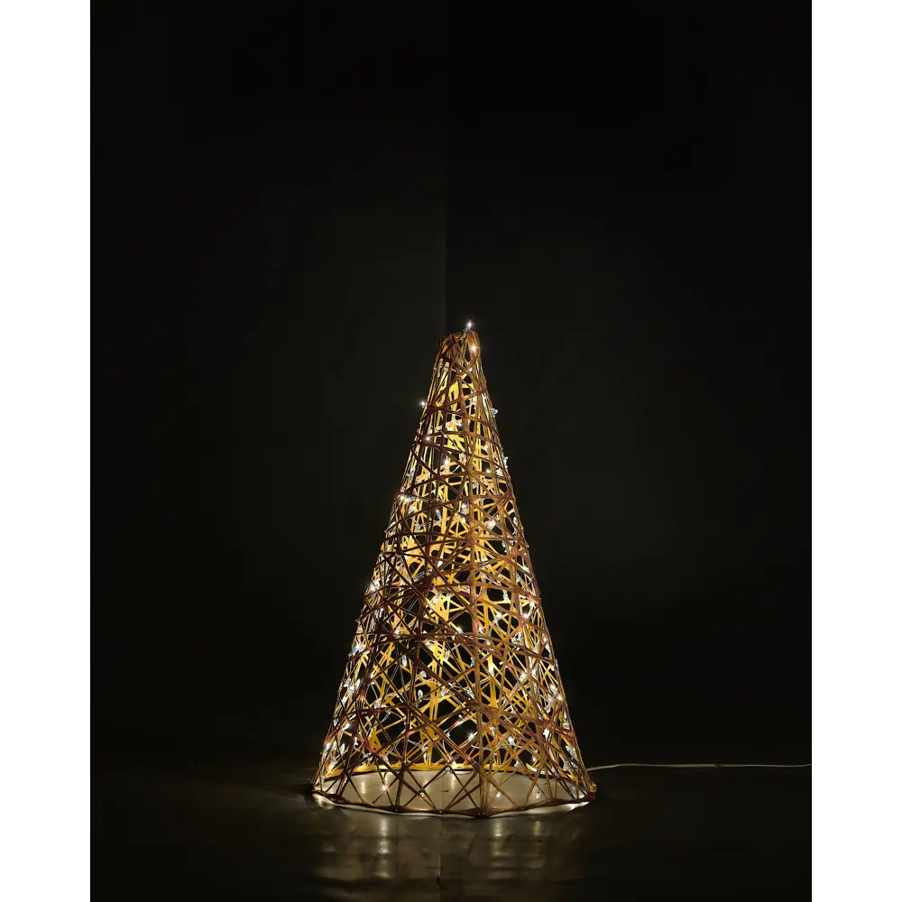 Фото Электрическая светящиеся фигура Конус 300 LED 70x100x70 см теплый белый свет Фото Электрическая светящиеся фигура Конус 300 LED 70x100x70 см теплый белый свет
