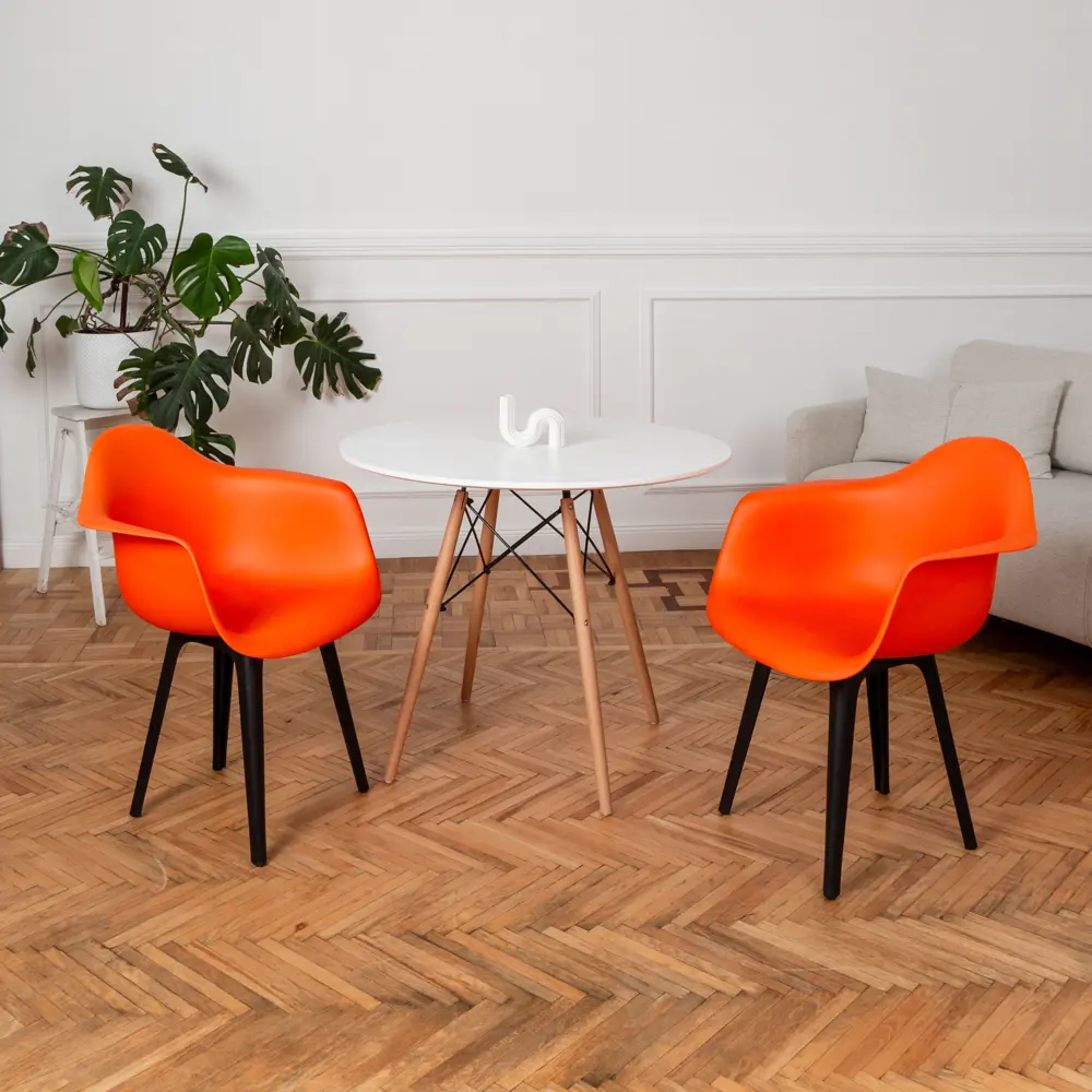 Фото 2 Кухонный стул Derstuhl 330 plast 43x82x60 см полипропилен цвет оранжевый Фото 2 Кухонный стул Derstuhl 330 plast 43x82x60 см полипропилен цвет оранжевый