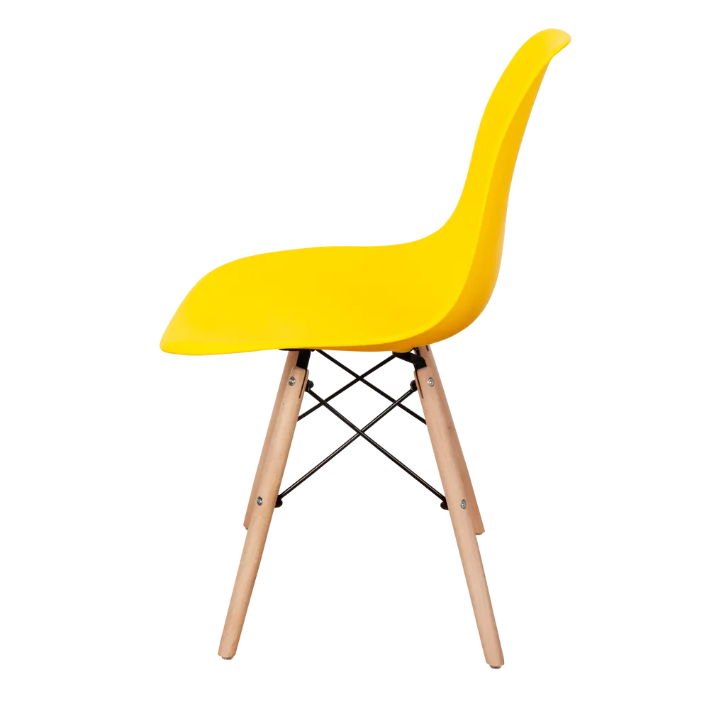 Фото 4 Кухонный стул Derstuhl Wood 45x82x45 см полипропилен цвет лимон Фото 4 Кухонный стул Derstuhl Wood 45x82x45 см полипропилен цвет лимон