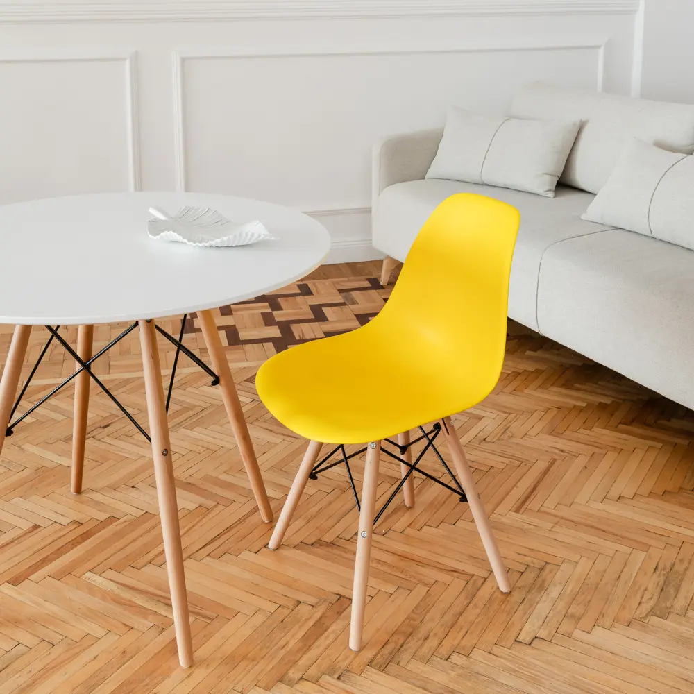 Фото 6 Кухонный стул Derstuhl Wood 45x82x45 см полипропилен цвет лимон Фото 6 Кухонный стул Derstuhl Wood 45x82x45 см полипропилен цвет лимон