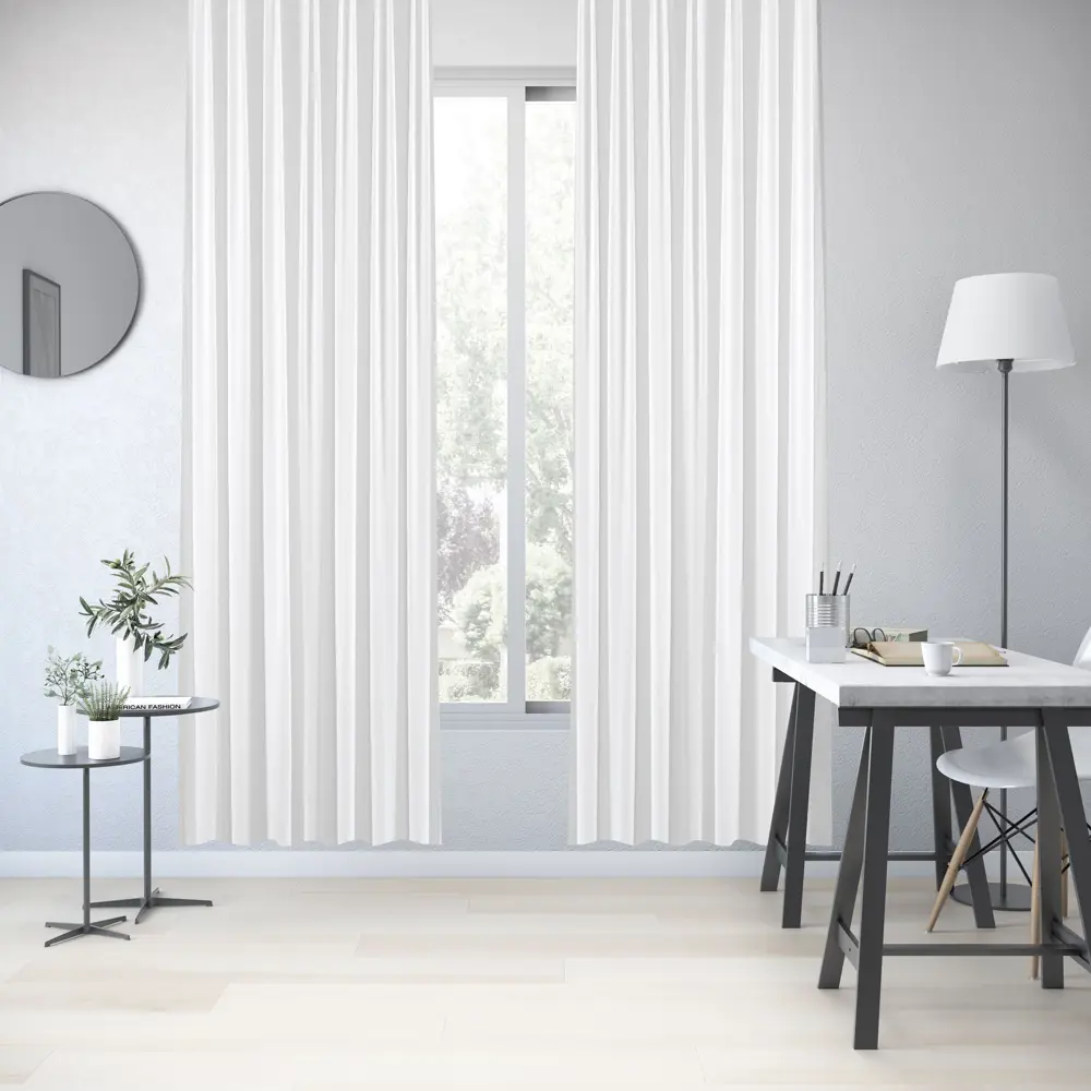 Фото 6 Тюль на ленте Inspire Noha 300x280 см цвет белый Фото 6 Тюль на ленте Inspire Noha 300x280 см цвет белый