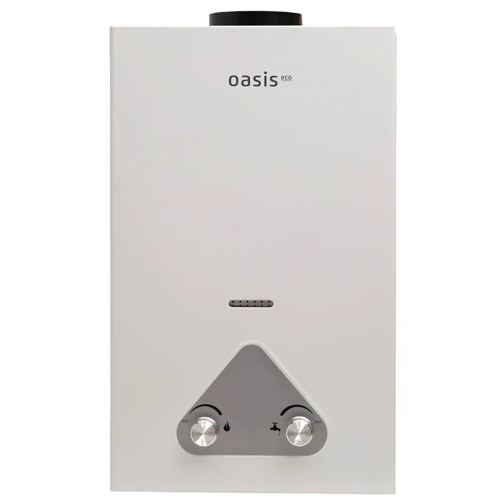 Фото Колонка газовая Oasis Eco W-24 12 л/мин цвет белый Фото Колонка газовая Oasis Eco W-24 12 л/мин цвет белый