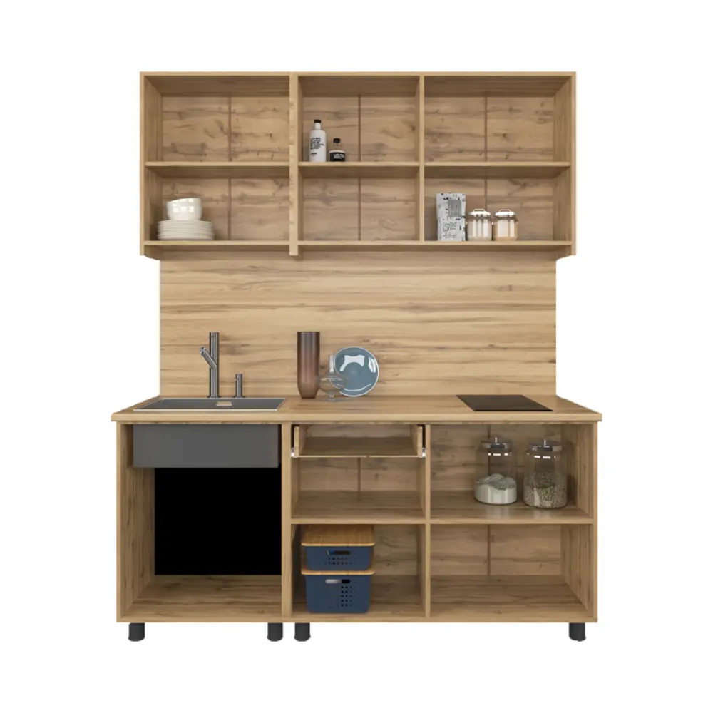 Фото Кухонный гарнитур Сурская мебель Норди 170x200x60 см ЛДСП цвет белый