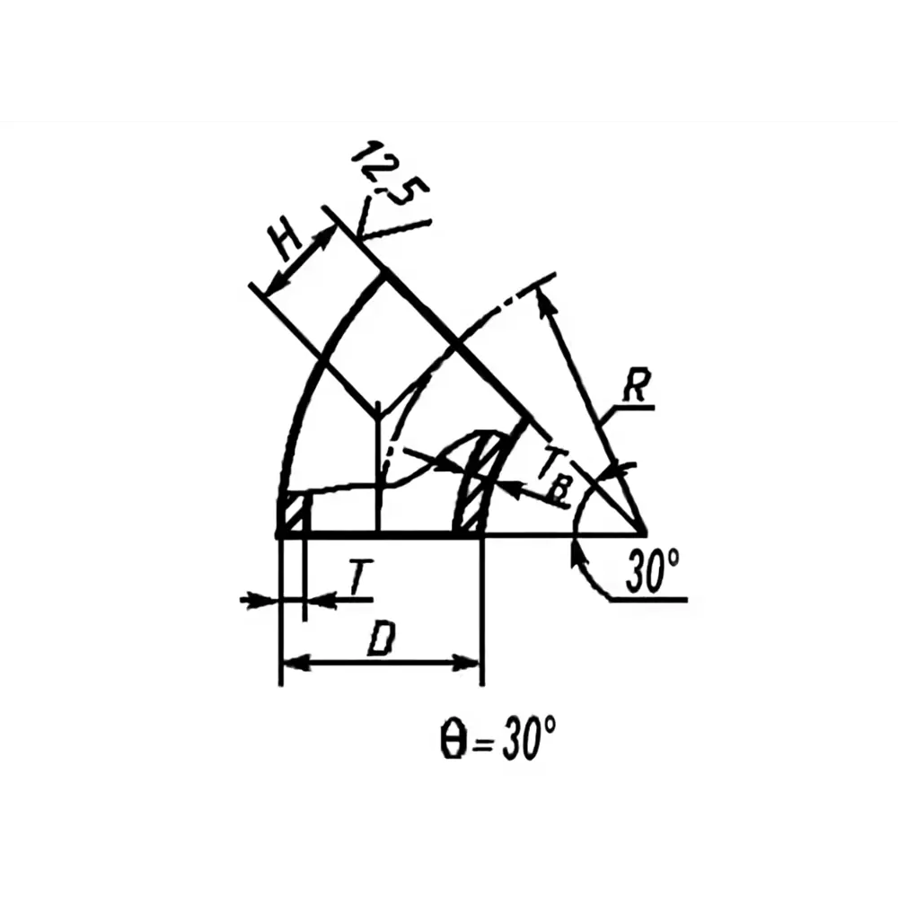 Фото 3 Отвод 45° Medexe 400x400 мм сталь D270-00796 Фото 3 Отвод 45° Medexe 400x400 мм сталь D270-00796