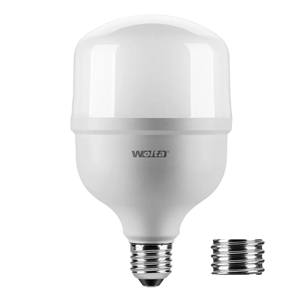 Фото 2 Набор ламп светодиодных Wolta 25WHP30E27/40 E40 175-250 В 30 Вт цилиндр матовая 2500 Лм холодный белый свет 3 шт Фото 2 Набор ламп светодиодных Wolta 25WHP30E27/40 E40 175-250 В 30 Вт цилиндр матовая 2500 Лм холодный белый свет 3 шт