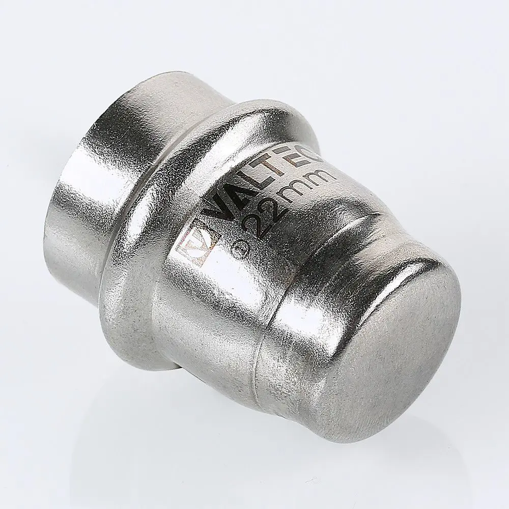 Фото 2 Заглушка Valtec 15 мм нержавеющая сталь Фото 2 Заглушка Valtec 15 мм нержавеющая сталь