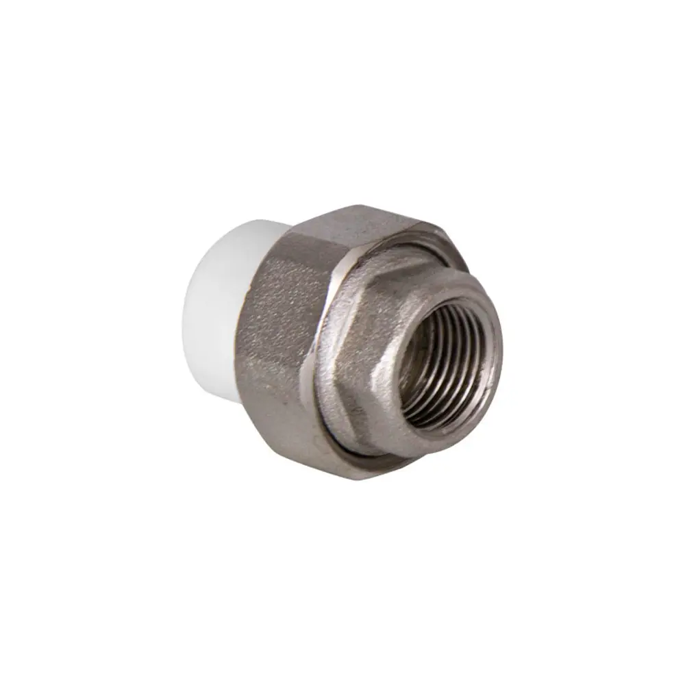 Фото Муфта комбинированная Tebo 3/4"x32 мм ВП-ВР полипропилен 15020807 Фото Муфта комбинированная Tebo 3/4"x32 мм ВП-ВР полипропилен 15020807