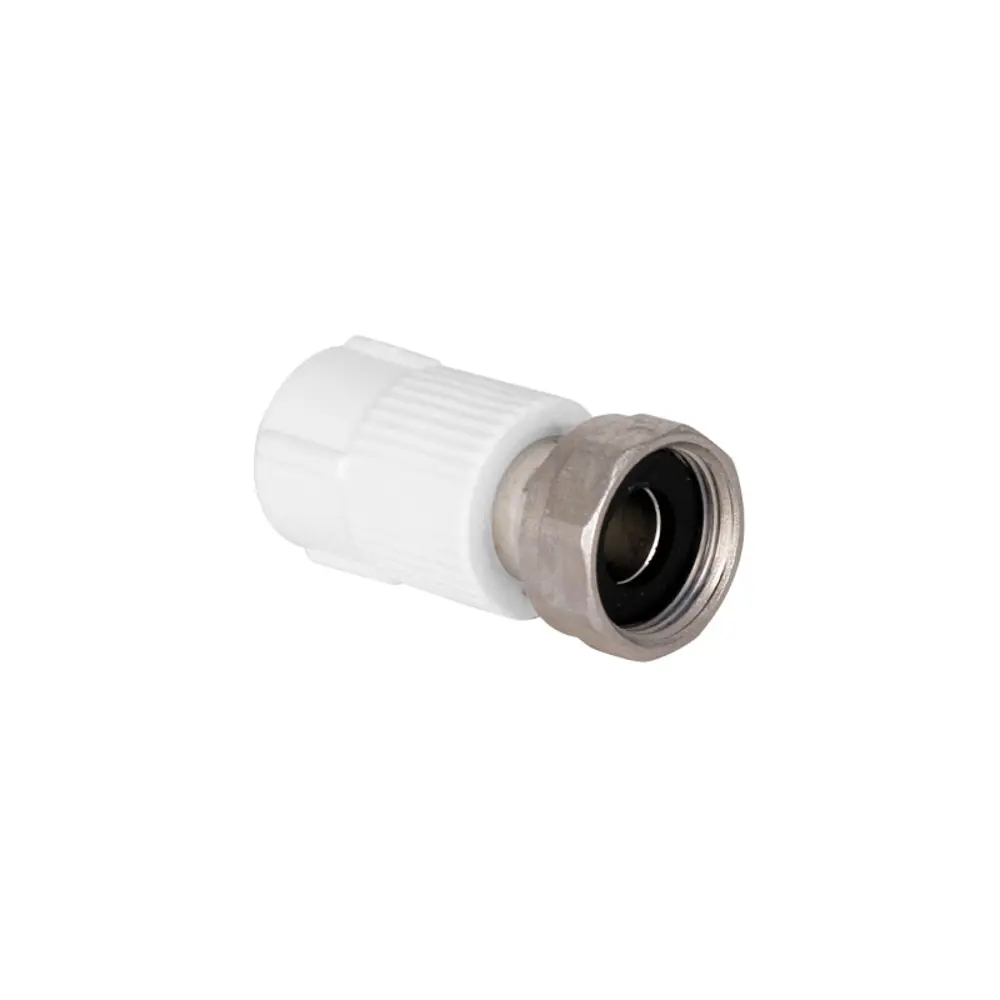 Фото Муфта комбинированная Tebo 1/2"x20 мм ВП-ВР полипропилен 30021001 Фото Муфта комбинированная Tebo 1/2"x20 мм ВП-ВР полипропилен 30021001