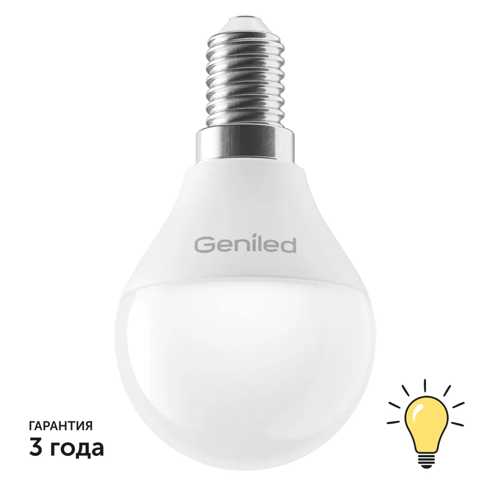 Фото Набор ламп светодиодных Geniled 01391_3000_10 E14 220-240 В 9 Вт груша матовая 680 Лм 10 шт Фото Набор ламп светодиодных Geniled 01391_3000_10 E14 220-240 В 9 Вт груша матовая 680 Лм 10 шт