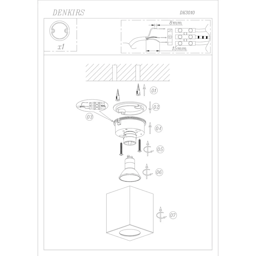 Фото 2 Светильник точечный светодиодный накладной DENKIRS DK3010-CO 1.50 м² нейтральный белый свет цвет бежевый Фото 2 Светильник точечный светодиодный накладной DENKIRS DK3010-CO 1.50 м² нейтральный белый свет цвет бежевый