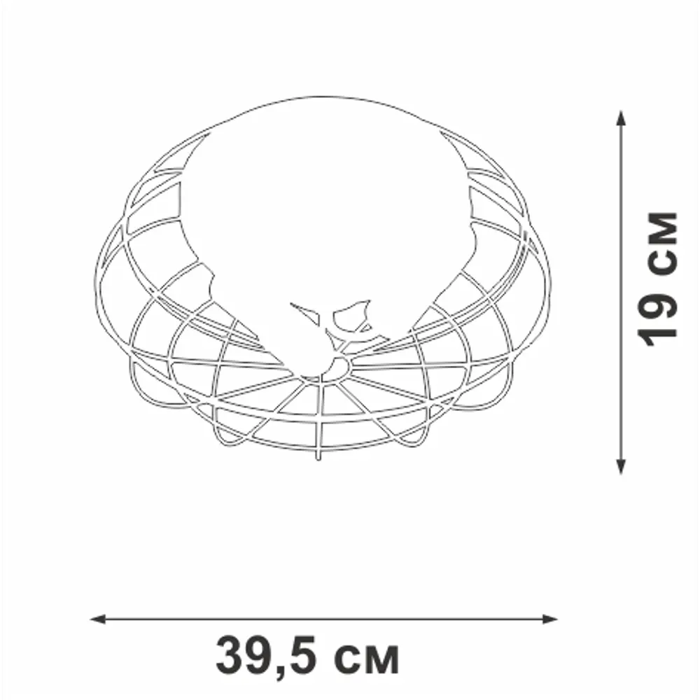 Фото 2 Светильник настенно-потолочный VITALUCE V3770-1_3PL 3 лампы 9 м² цвет черный