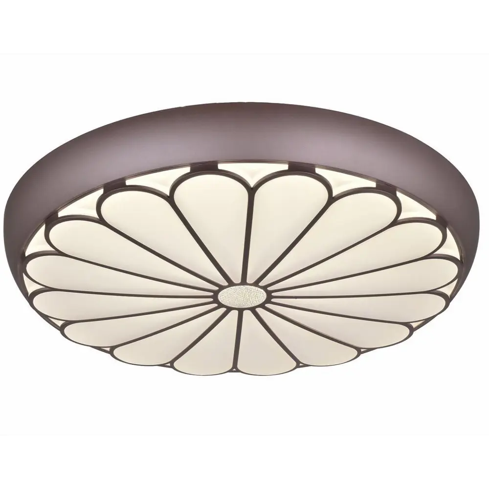 Фото Светильник настенно-потолочный светодиодный SELENA M1893 Led light 14 м² теплый белый свет цвет коричневый Фото Светильник настенно-потолочный светодиодный SELENA M1893 Led light 14 м² теплый белый свет цвет коричневый