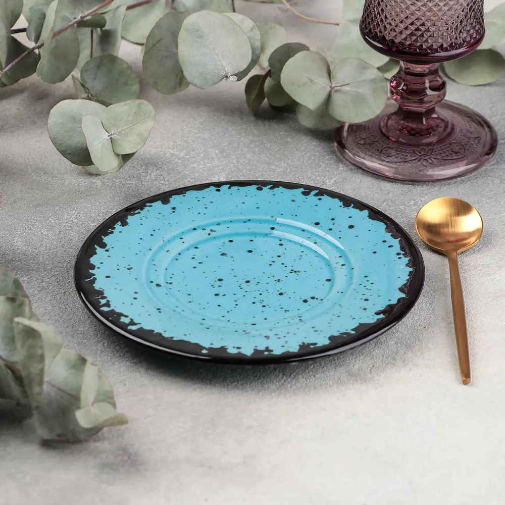 Фото 2 Блюдо сервировочное Хорекс Acquamarino 15x15 см фарфор цвет голубой Фото 2 Блюдо сервировочное Хорекс Acquamarino 15x15 см фарфор цвет голубой