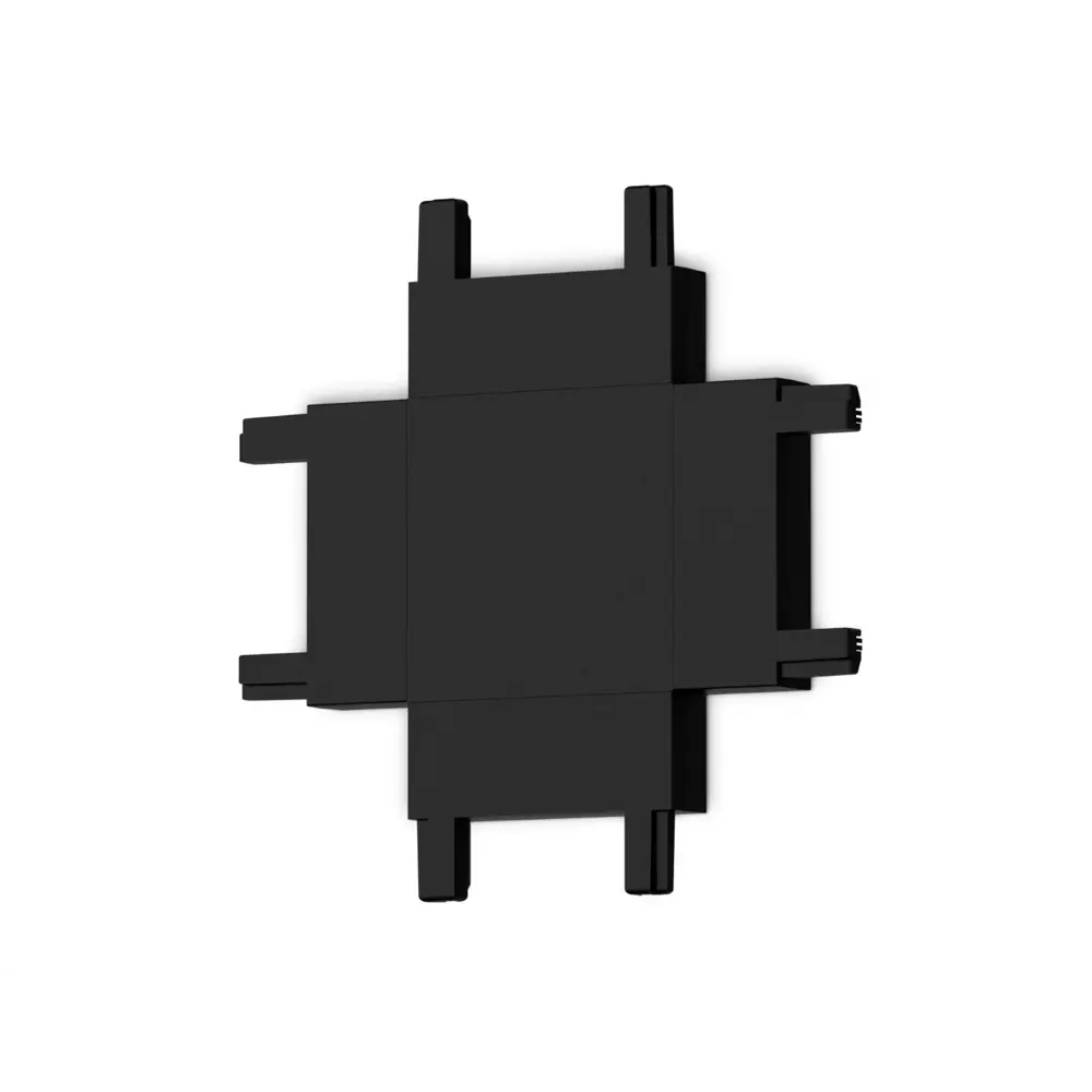 Фото Коннектор жесткий для однофазного трекового шинопровода Ambrella light GV1127 4.6 см цвет черный