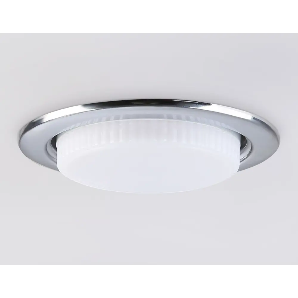 Фото 4 Светильник точечный встраиваемый Ambrella light G10102 1 м² под отверстие 8.5 см цвет хром Фото 4 Светильник точечный встраиваемый Ambrella light G10102 1 м² под отверстие 8.5 см цвет хром