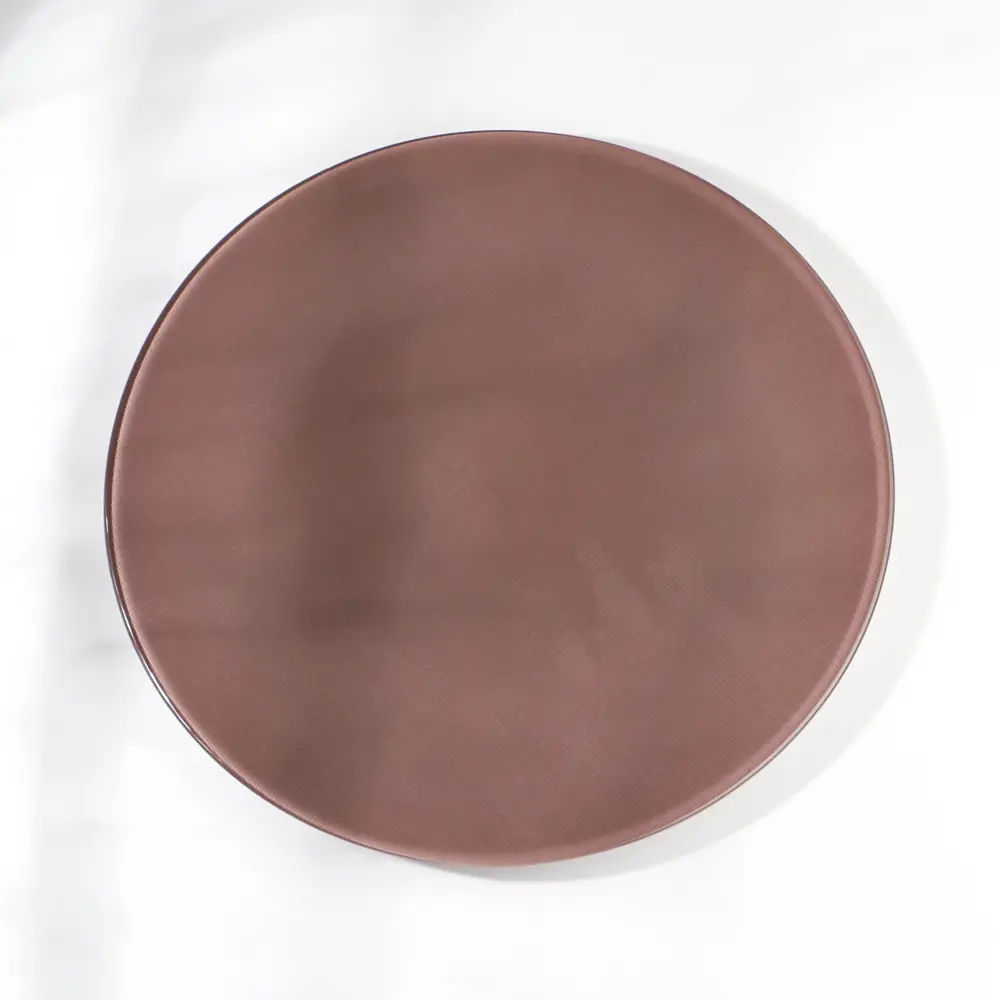 Фото 2 Блюдо сервировочное Akcam Мокко 32x2x32 см стекло цвет коричневый Фото 2 Блюдо сервировочное Akcam Мокко 32x2x32 см стекло цвет коричневый