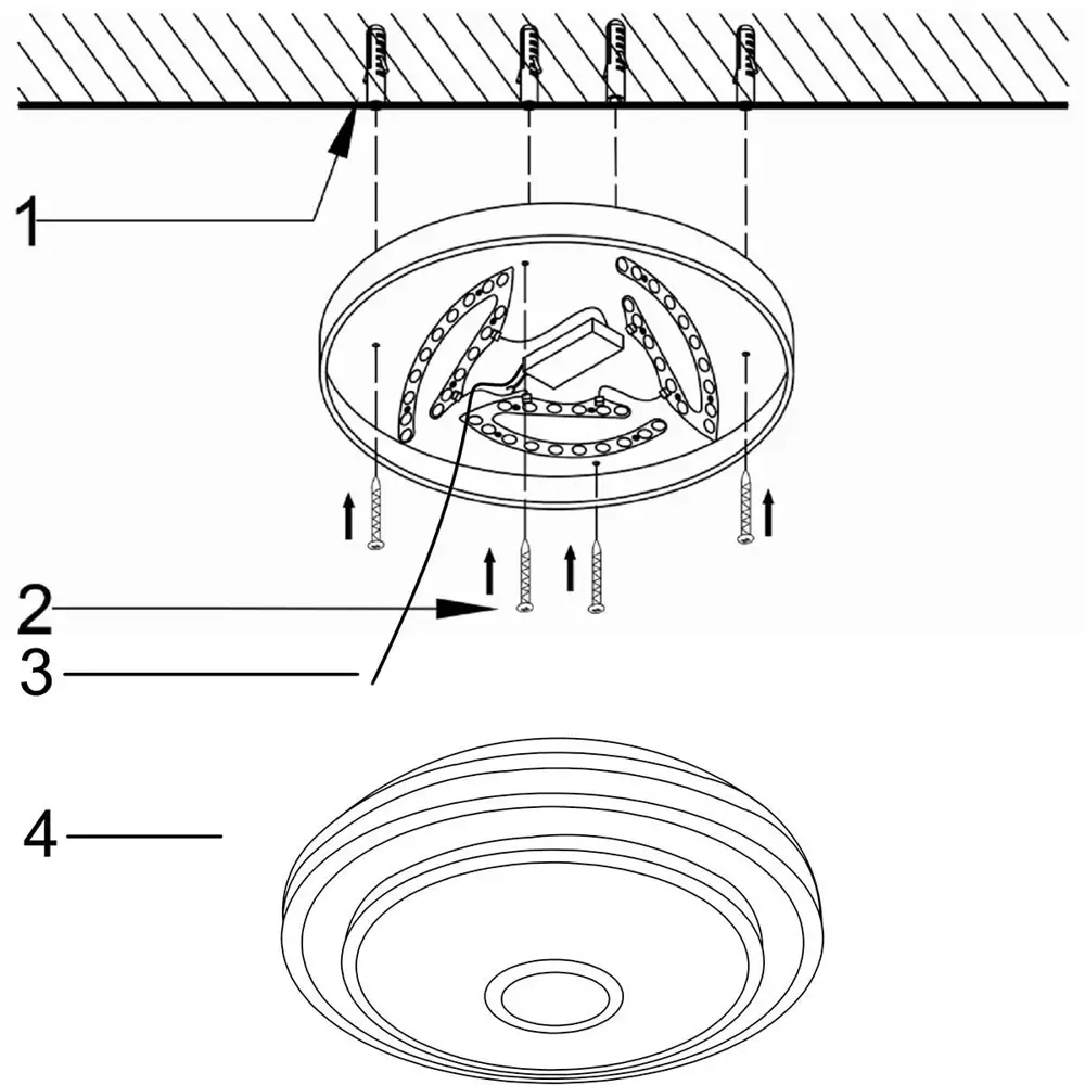 Фото 5 Светильник настенно-потолочный светодиодный Reluce 03638-9.2-60wx2b 22 м² регулируемый белый свет цвет белый Фото 5 Светильник настенно-потолочный светодиодный Reluce 03638-9.2-60wx2b 22 м² регулируемый белый свет цвет белый