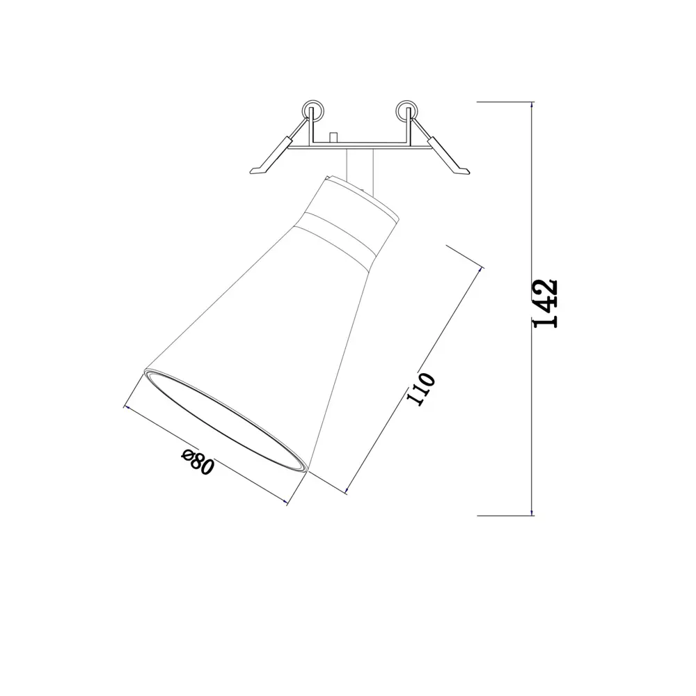 Фото 4 Светильник точечный встраиваемый Maytoni C059cl-01b 4.5 м² под отверстие 5.5 см цвет черный Фото 4 Светильник точечный встраиваемый Maytoni C059cl-01b 4.5 м² под отверстие 5.5 см цвет черный