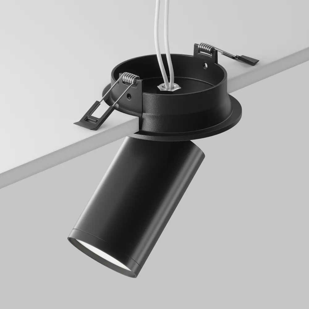 Фото 6 Светильник точечный встраиваемый Maytoni Focus S C048cl-u-1b 4 м² цвет черный