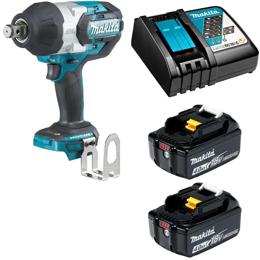 Фото Гайковерт аккумуляторный Makita DTW1001RME, 18 В Li-Ion 2x4 Ач, 1050 Нм Фото Гайковерт аккумуляторный Makita DTW1001RME, 18 В Li-Ion 2x4 Ач, 1050 Нм
