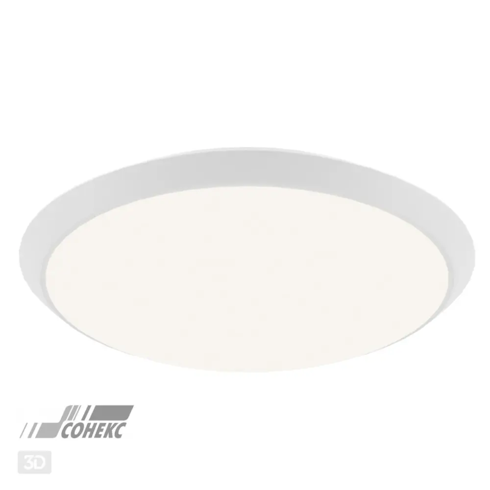 Фото 3 Светильник настенно-потолочный светодиодный СОНЕКС 3061/18LD VIVA LED 6 м² нейтральный белый свет цвет белый Фото 3 Светильник настенно-потолочный светодиодный СОНЕКС 3061/18LD VIVA LED 6 м² нейтральный белый свет цвет белый