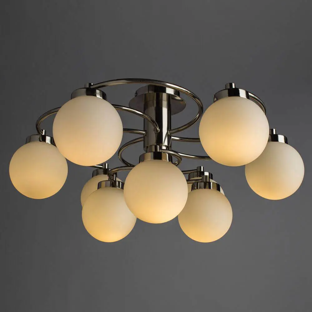 Фото 3 Светильник настенно-потолочный ARTE LAMP A8170PL-9SS 9 ламп 27 м² цвет серебряный