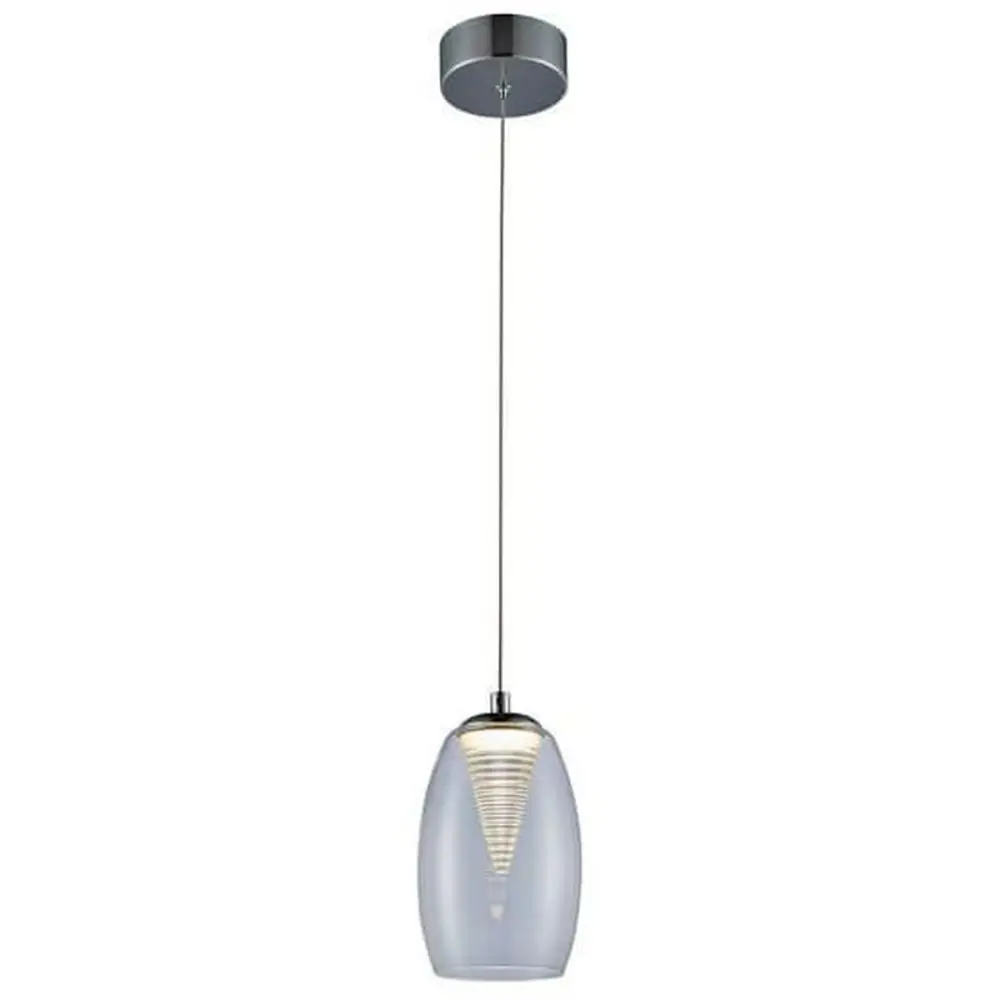 Фото Светильник подвесной светодиодный ZUMALINE MD1622-1Clear 1.57 м² теплый белый свет цвет серый Фото Светильник подвесной светодиодный ZUMALINE MD1622-1Clear 1.57 м² теплый белый свет цвет серый