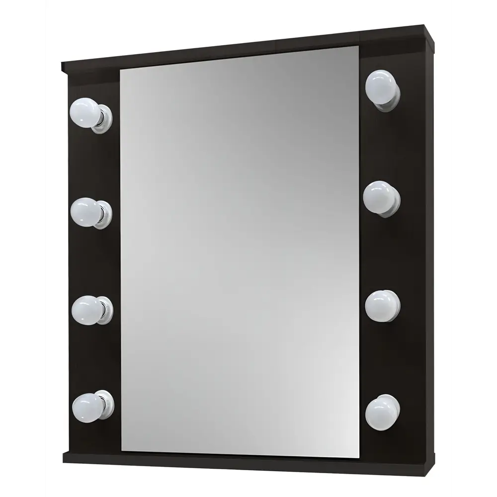 Фото Зеркало с подсветкой «Шарм 1» 60x10x63 см венге Фото Зеркало с подсветкой «Шарм 1» 60x10x63 см венге