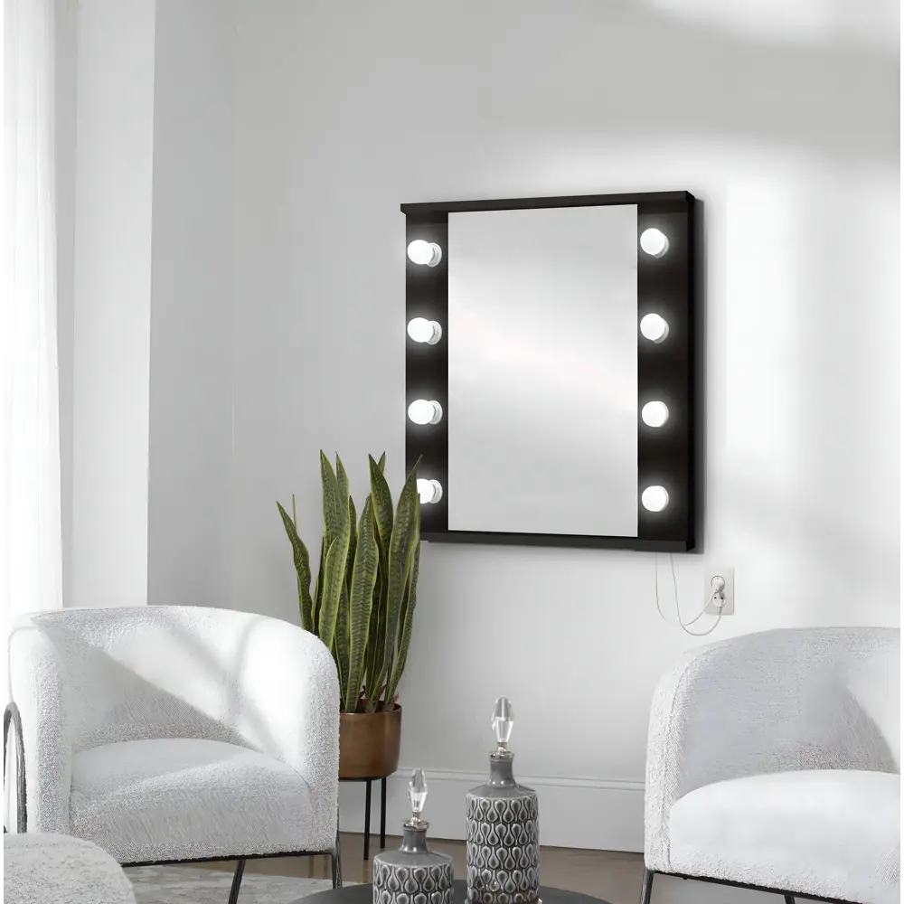 Фото 2 Зеркало с подсветкой «Шарм 1» 60x10x63 см венге Фото 2 Зеркало с подсветкой «Шарм 1» 60x10x63 см венге