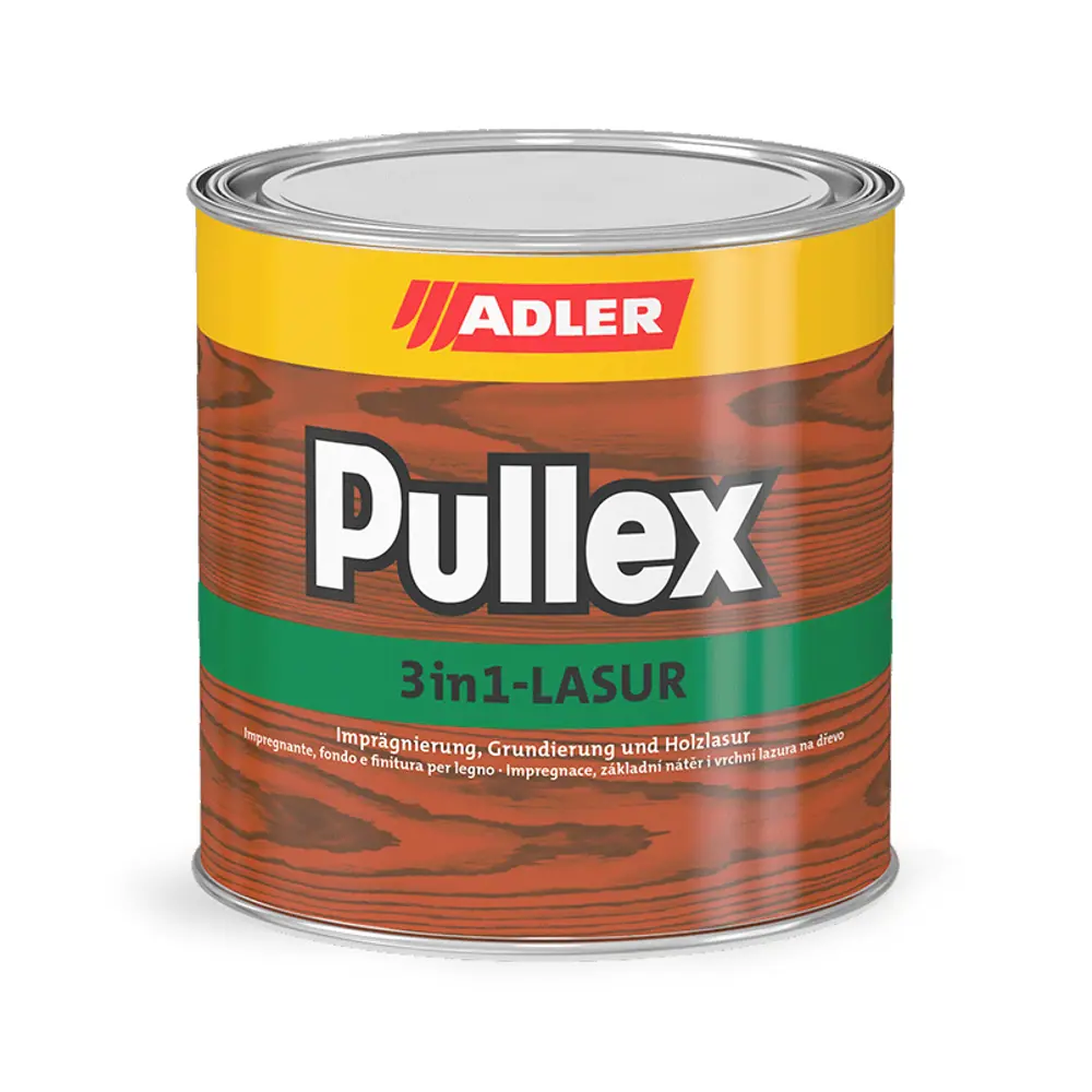 Фото 2 Лазурь для дерева ADLER Pullex 3in1 lasur цвет дуб 10 л Фото 2 Лазурь для дерева ADLER Pullex 3in1 lasur цвет дуб 10 л