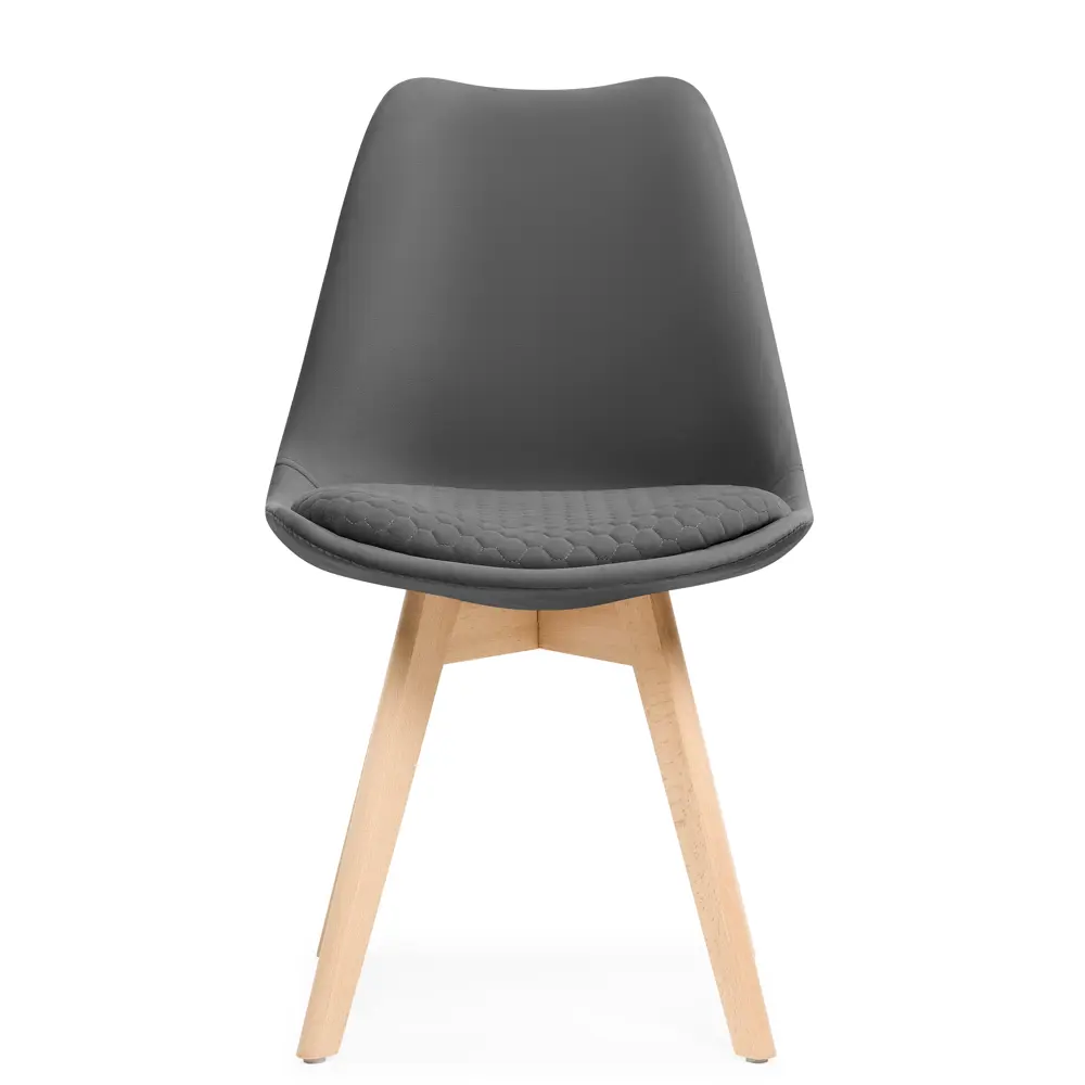 Фото 3 Стул Woodville Bonuss 50x82x57 см велюр цвет темно-серый Фото 3 Стул Woodville Bonuss 50x82x57 см велюр цвет темно-серый