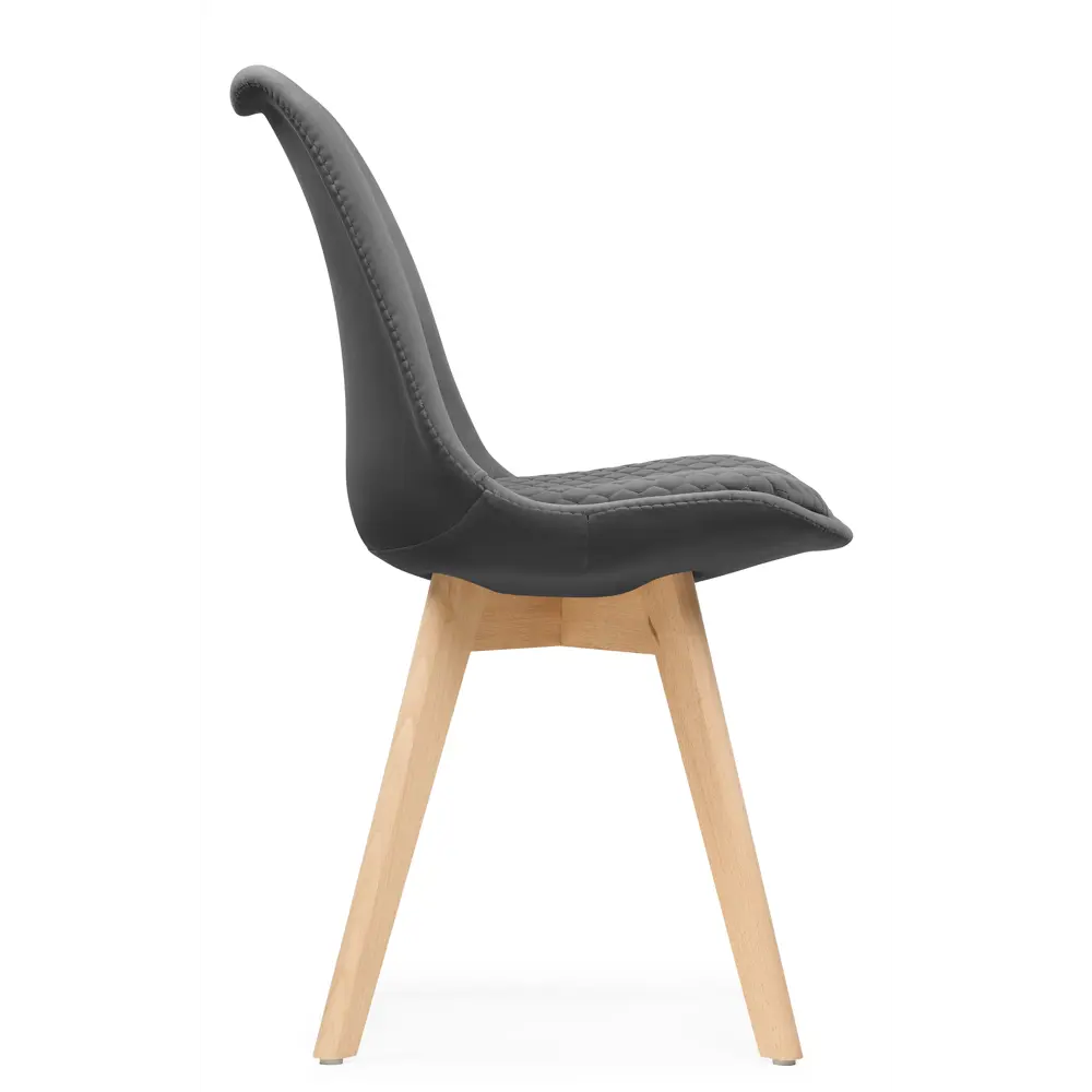 Фото 4 Стул Woodville Bonuss 50x82x57 см велюр цвет темно-серый Фото 4 Стул Woodville Bonuss 50x82x57 см велюр цвет темно-серый