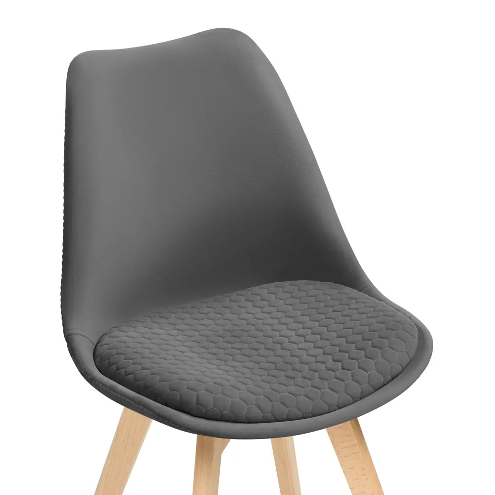 Фото 6 Стул Woodville Bonuss 50x82x57 см велюр цвет темно-серый Фото 6 Стул Woodville Bonuss 50x82x57 см велюр цвет темно-серый