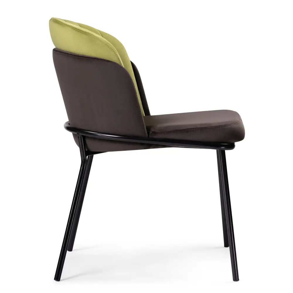 Фото 4 Стул Woodville Сиолим 54x76x60 см велюр цвет зеленый/коричневый Фото 4 Стул Woodville Сиолим 54x76x60 см велюр цвет зеленый/коричневый