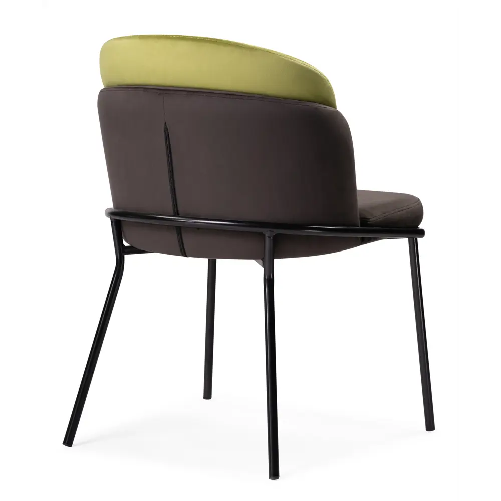 Фото 5 Стул Woodville Сиолим 54x76x60 см велюр цвет зеленый/коричневый Фото 5 Стул Woodville Сиолим 54x76x60 см велюр цвет зеленый/коричневый