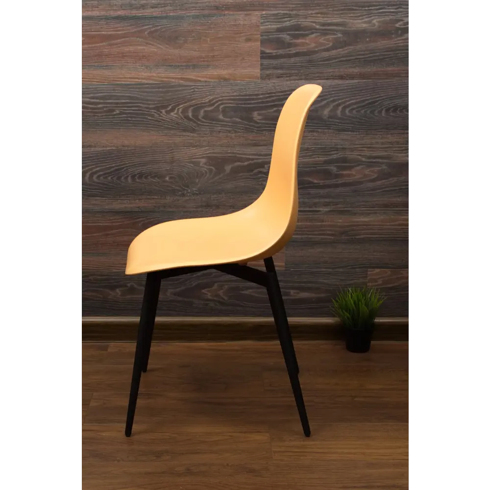 Фото 3 Комплект стульев 3 шт Zip-Mebel Туссе 45x83x46 см ABS-пластик цвет персиковый/черный Фото 3 Комплект стульев 3 шт Zip-Mebel Туссе 45x83x46 см ABS-пластик цвет персиковый/черный