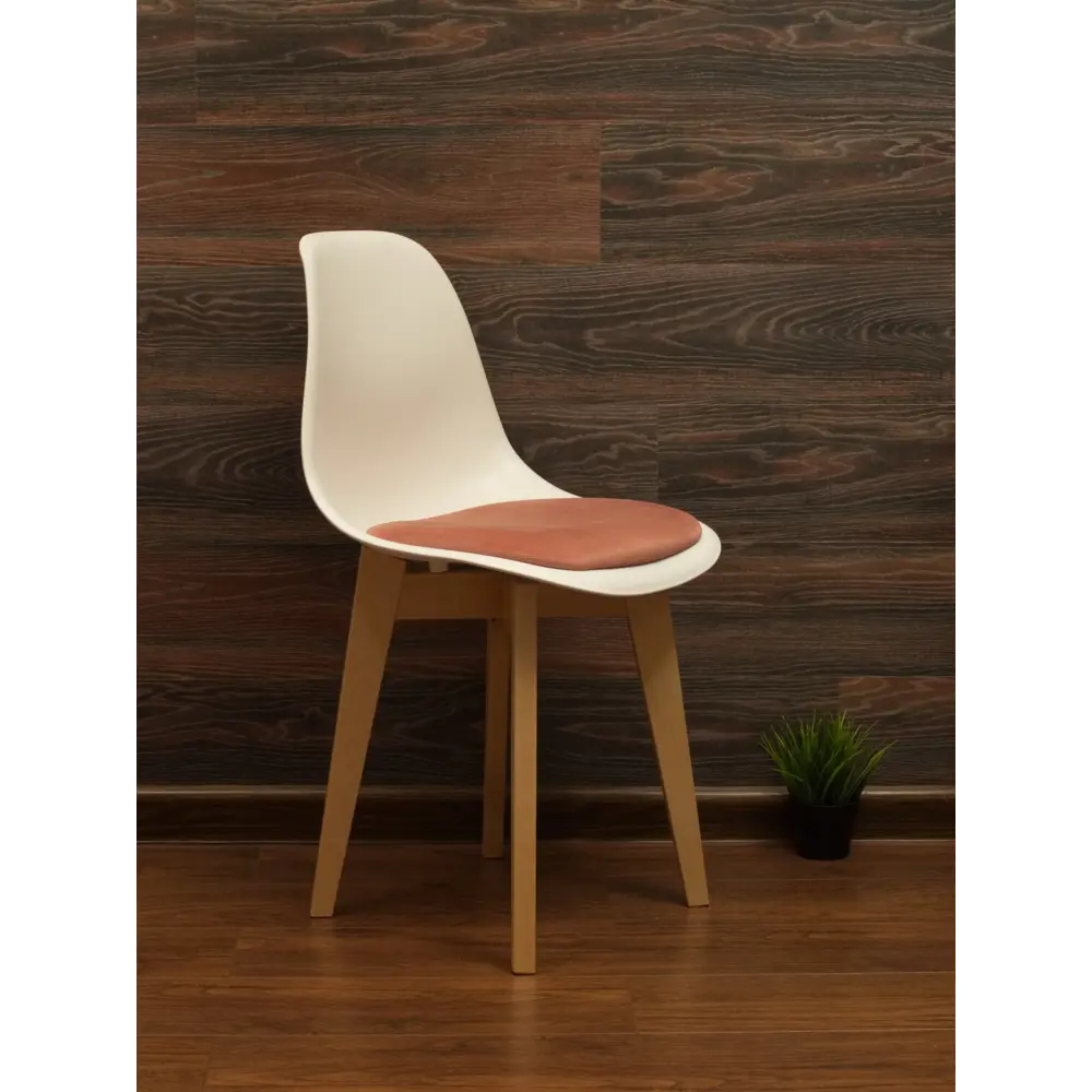 Фото 2 Комплект стульев 3 шт Zip-mebel Сашш 45x83x46 см велюр цвет белый/розовый/бежевый Фото 2 Комплект стульев 3 шт Zip-mebel Сашш 45x83x46 см велюр цвет белый/розовый/бежевый
