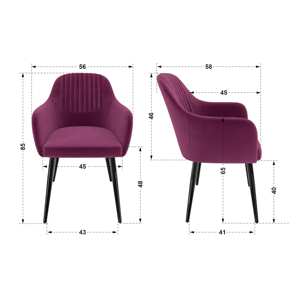 Фото 7 Стул для кухни обеденный Milavio Миллениум10Ч/З 45x85x58 см велюр цвет красный Фото 7 Стул для кухни обеденный Milavio Миллениум10Ч/З 45x85x58 см велюр цвет красный