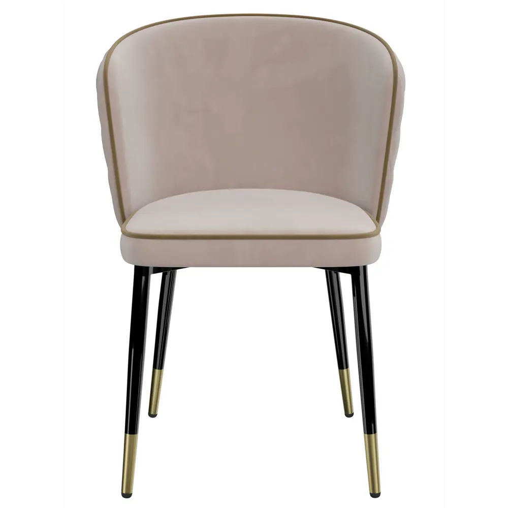 Фото Стул для кухни обеденный Milavio Fdc9152 1953-1 Box 57x83x49 см велюр цвет бежевый Фото Стул для кухни обеденный Milavio Fdc9152 1953-1 Box 57x83x49 см велюр цвет бежевый