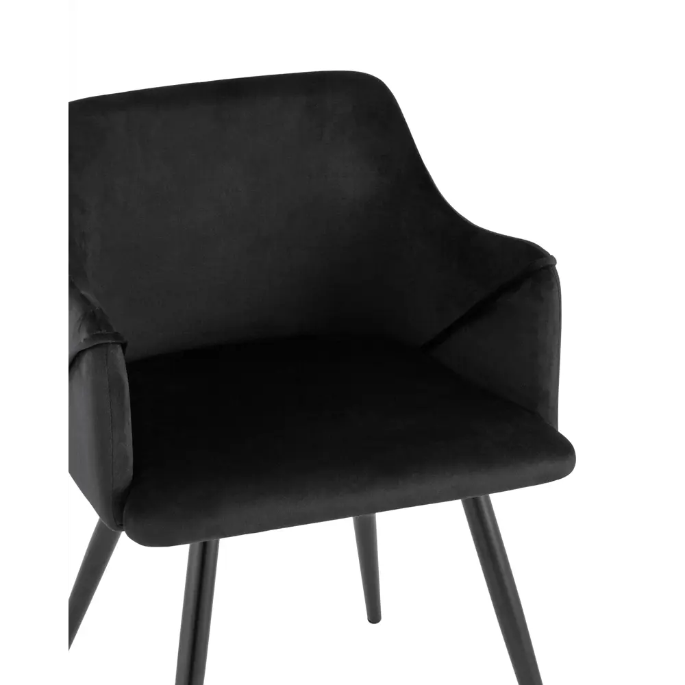 Фото 6 Стул кухонный Стул груп Монарх 76x53x52 см велюр цвет черный DC-1502 HLR-66 Фото 6 Стул кухонный Стул груп Монарх 76x53x52 см велюр цвет черный DC-1502 HLR-66