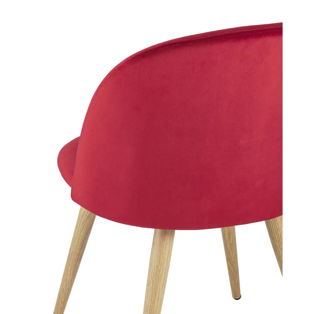 Фото 8 Стул кухонный Стул груп Лион 77x53x49 см велюр цвет красный DC-69030 HLR-37 Фото 8 Стул кухонный Стул груп Лион 77x53x49 см велюр цвет красный DC-69030 HLR-37