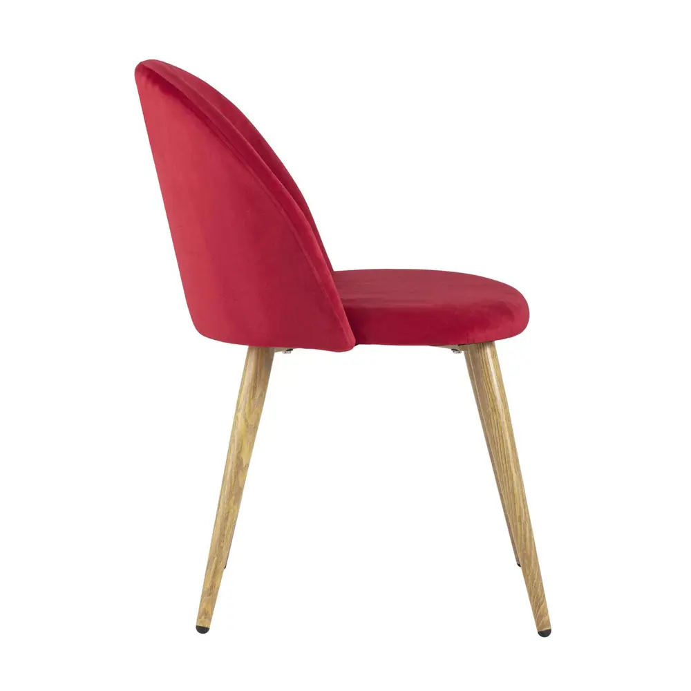 Фото 3 Стул кухонный Стул груп Лион 77x53x49 см велюр цвет красный DC-69030 HLR-37 Фото 3 Стул кухонный Стул груп Лион 77x53x49 см велюр цвет красный DC-69030 HLR-37