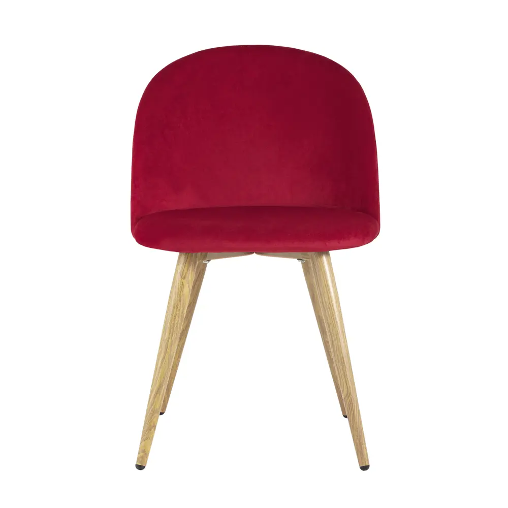 Фото 5 Стул кухонный Стул груп Лион 77x53x49 см велюр цвет красный DC-69030 HLR-37 Фото 5 Стул кухонный Стул груп Лион 77x53x49 см велюр цвет красный DC-69030 HLR-37