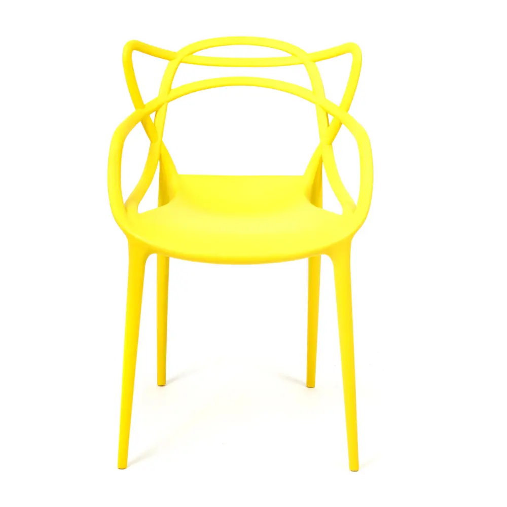 Фото 3 Кухонный стул Tetchair Cat chair (mod. 028) 84x56x54 см пластик цвет желтый Фото 3 Кухонный стул Tetchair Cat chair (mod. 028) 84x56x54 см пластик цвет желтый