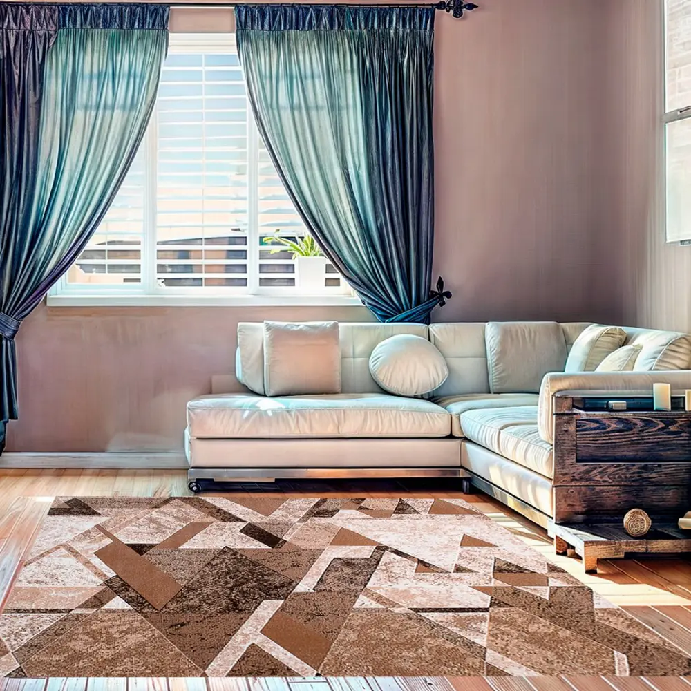 Фото Ковер Лайла де Люкс 15880 10842 Прямой (1.0) 100x150 см полипропилен