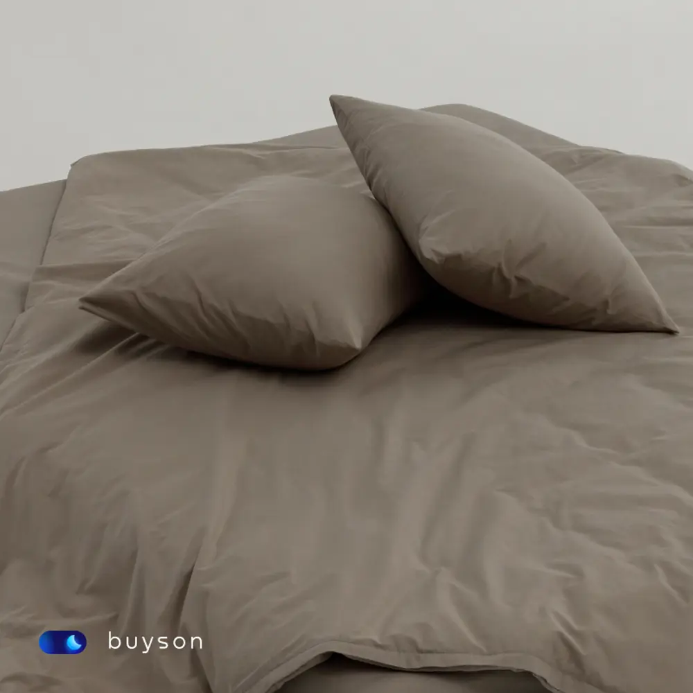 Фото 8 Простыня buyson BuyRelax бежевая 180x200 см, хлопок, на резинке Фото 8 Простыня buyson BuyRelax бежевая 180x200 см, хлопок, на резинке