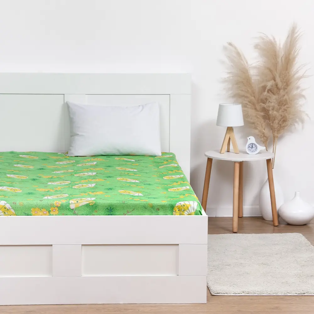 Фото 4 Простыня Селтекс 9715435, 180x210 см, хлопок, без резинки