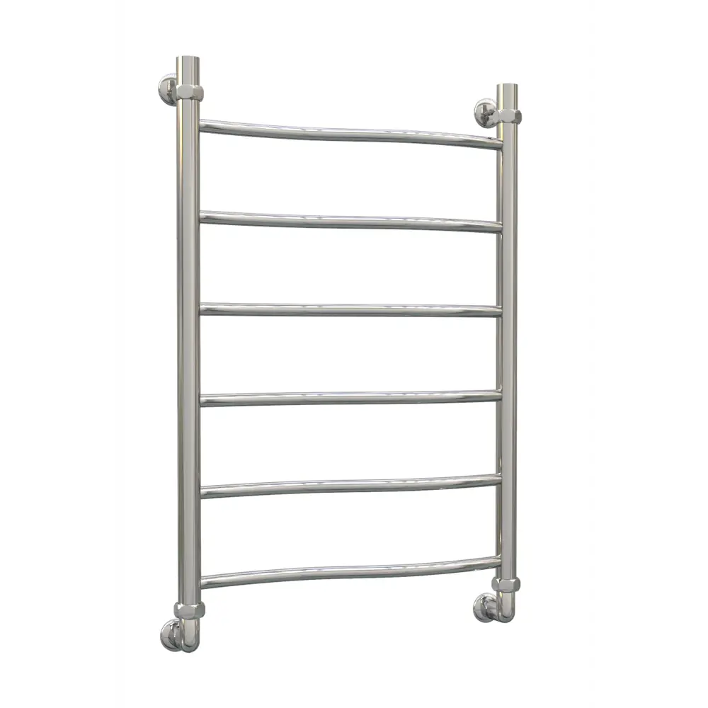 Фото Полотенцесушитель водяной лестница Aquanerzh Волна 63x70 см 1" нержавеющая сталь цвет серебро