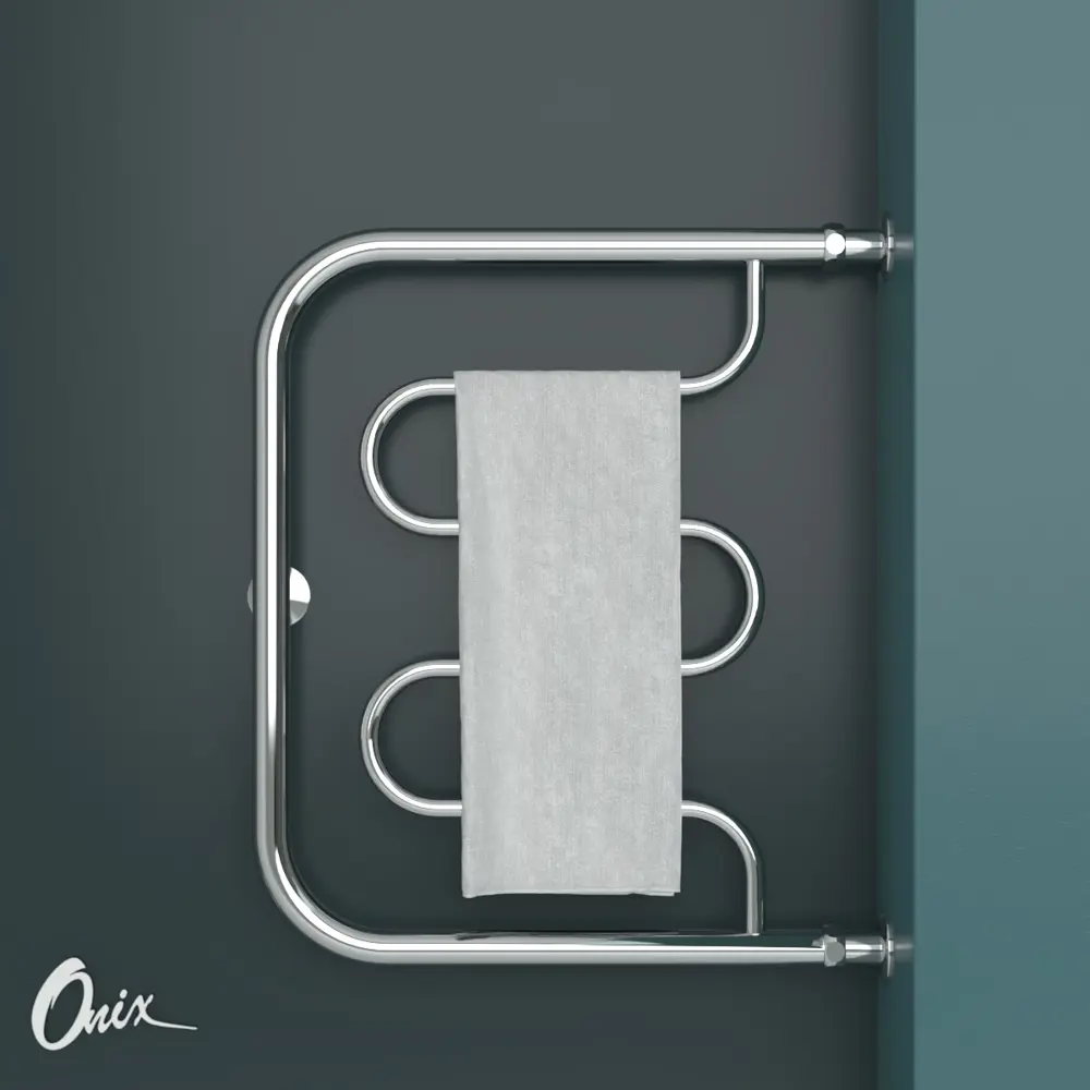 Фото Полотенцесушитель водяной е-образный Onix Country direct right 50x60 см 3/4" нержавеющая сталь цвет хром Фото Полотенцесушитель водяной е-образный Onix Country direct right 50x60 см 3/4" нержавеющая сталь цвет хром