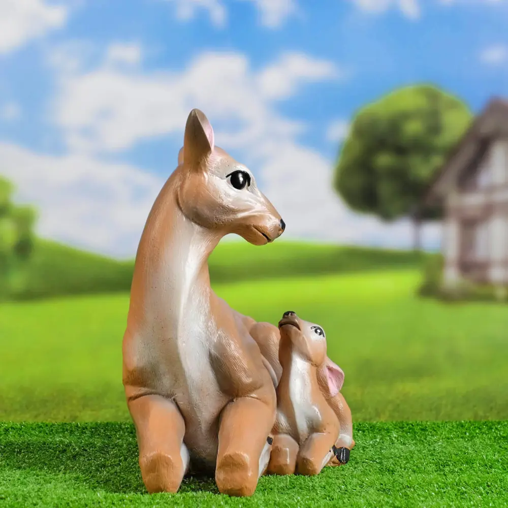 Фото Садовая фигура Хорошие сувениры Олениха с Оленёнком 39x21x335 см